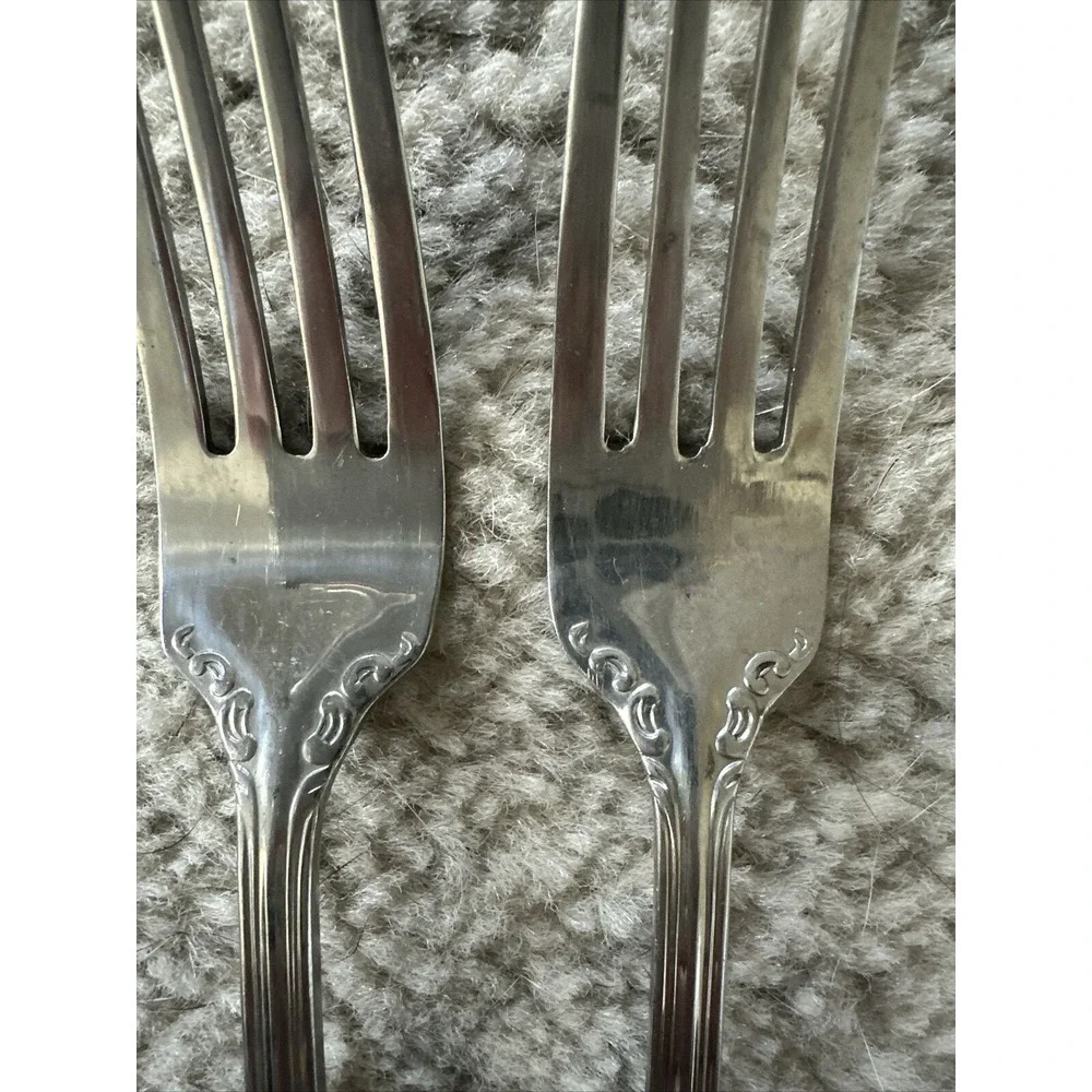 Wallace ASHFORD Stainless 18/10 China Glossy Silverware‎ DINNER FORKS Flatware